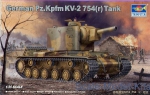 Tank: German captured KV-2 (Kfz 754), Trumpeter, Scale 1:35