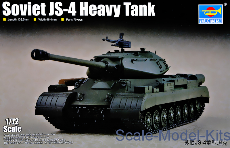 Trumpeter Soviet JS4 Heavy Tank plastic scale model kit in 172