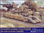 UM259 Tank carrier car with Pz.Kpfw 38(t) tank