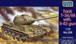 UM328 T-34/85 WW2 Soviet tank with S-53 gun