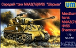 UM379 M4A3(76)W HVSS tank Sherman US medium tank