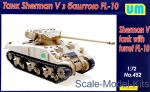 UM452 Sherman V tank with turret FL-10
