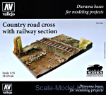 VLJ-SC104 Country road cross with railway section