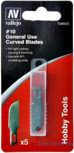 VLJ-T06002 Curved blades #10, 6 pcs