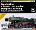 VLJ73099 Train Color - Steam Engine Weathering Set (9 colours, 1 brushes & palette)
