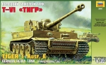 Tank: Tiger I Ausf.E German heavy tank, early prod., Zvezda, Scale 1:35