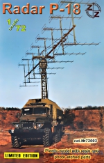 ZZ72003 P-18 Soviet radar vehicle, plastic/resin/pe